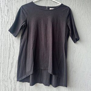 Madewell Black Top with Zipper